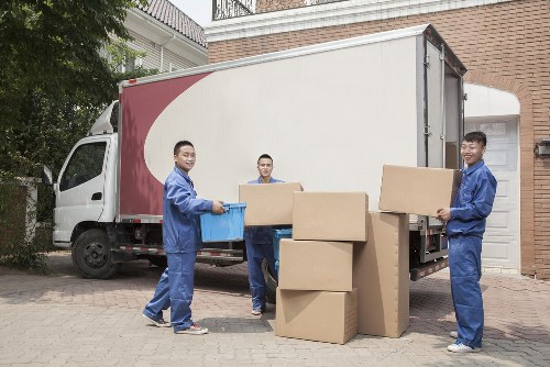 Van and moving equipment used for a UK removal service