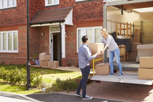 Commercial removals van service near Paddington offices
