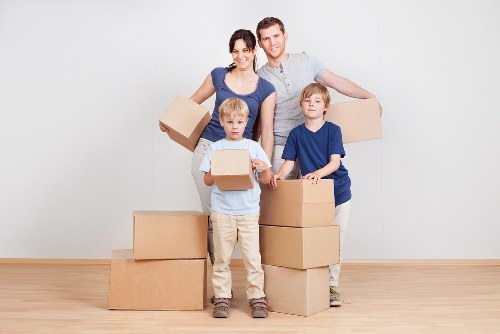 Removalists working on a terrace house move in Paddington