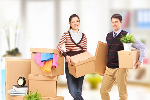 Local moving team handling boxes and furniture in Paddington