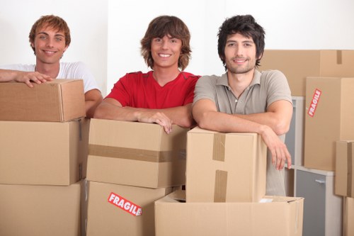 Loading furniture and boxes for a Paddington relocation
