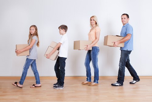Household belongings packed for a local Paddington relocation